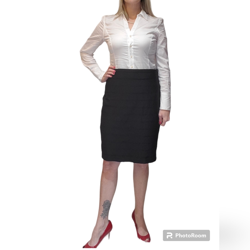 Joseph Ribkoff Black Bandage/bodycon pencil skirt size 14